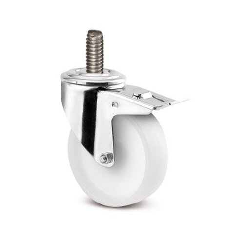 Zwenkwiel RVS 100 nylon NO M10x35 met rem 