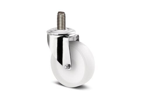 Zwenkwiel RVS 80 nylon NO M12x35  Zwenkwiel RVS 80 nylon NO M12x35