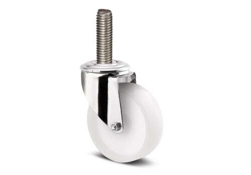 Zwenkwiel RVS 125 nylon NO M12x65  Zwenkwiel RVS 125 nylon NO M12x65