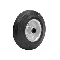 Novio rubber wiel 125mm 1SO rollager asgat 15mm