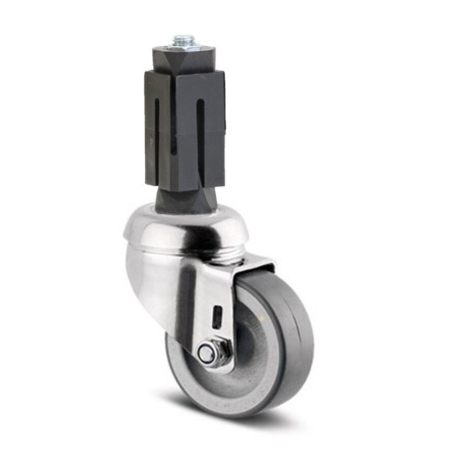 TENTE zwenkwiel RVS 50 7TP vierkante koker 36-40mm-2