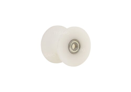 Buiswiel 70mm kogellager 8mm voor buis 25-28mm 
