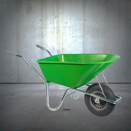 Kruiwagen 100 liter lime anti-lek wiel 