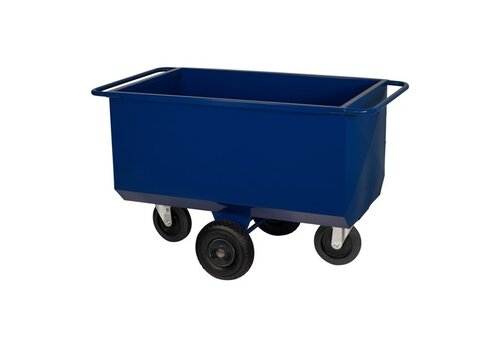 HUMMER voerwagen 275 liter dubbel zwenkwiel 