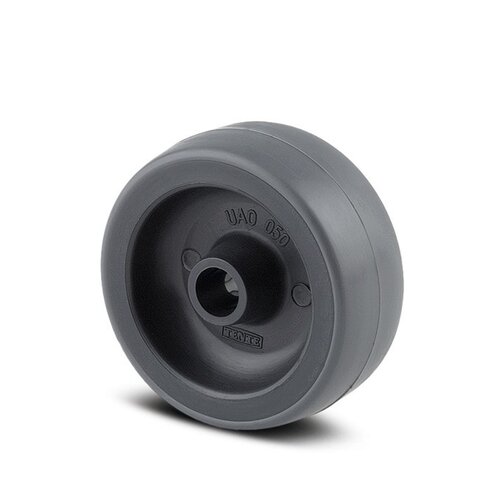 Wiel 50mm 1PU zwart asgat 8mm naaf 21 