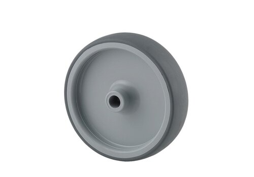 Wiel 125mm 2TP asgat 12mm naaf 34,9 