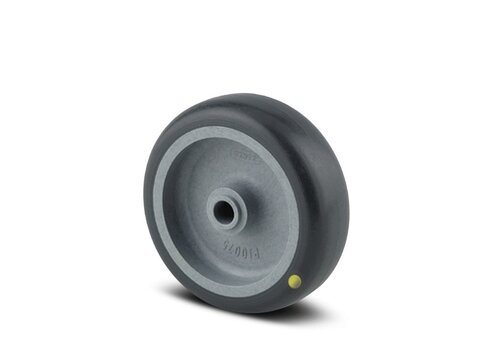 Wiel 75mm 4TP asgat 8mm naaf 26,5 elektrisch geleidend 
