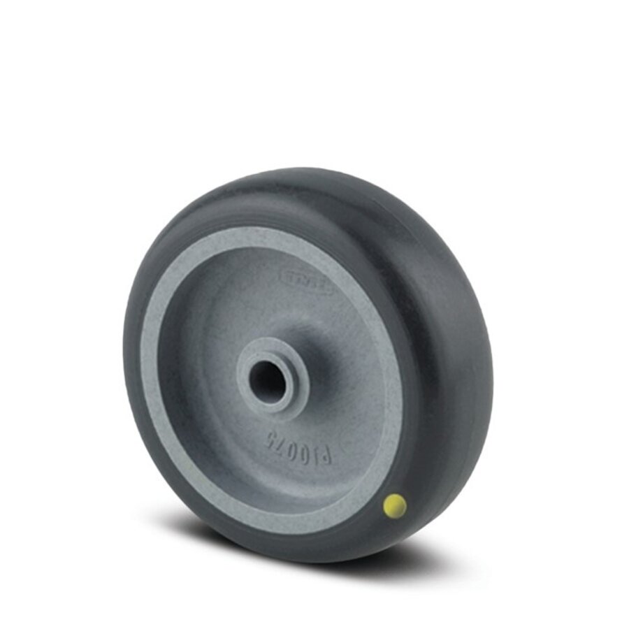 Wiel 75mm 4TP asgat 8mm naaf 26,5 elektrisch geleidend-1