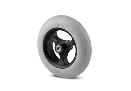 Wiel 100mm unilast super soft asgat 8mm naaf 36,5 