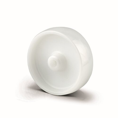 Wiel 125mm 3PP wit asgat 12mm naaf 44,5 