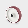 Wiel 80mm 3NOP asgat 12mm rood naaf 44