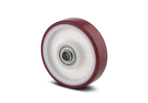 Wiel 160mm 6NOP kogellager asgat 20mm naaf 60 