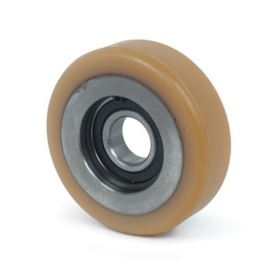 Geleidewiel polyurethaan 60x20mm asgat 20mm-1