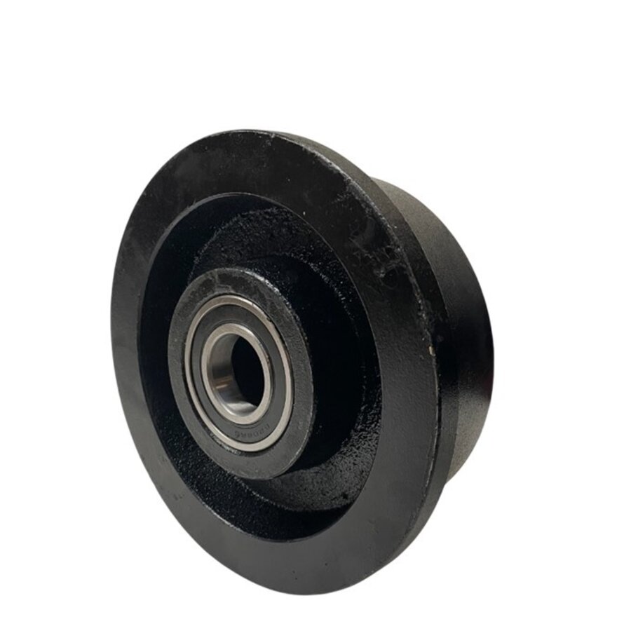 Livellö flenswiel gietijzer precisiekogellager 200x80mm-2