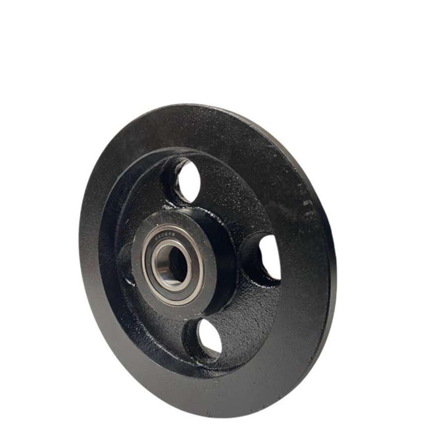 Livellö flenswiel gietijzer precisiekogellager 200x57mm-2