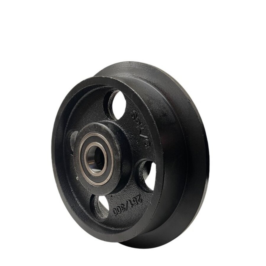 Livellö flenswiel gietijzer precisiekogellager 200x57mm-1