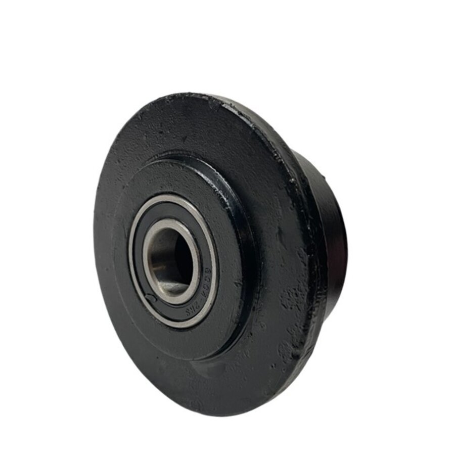 Livellö flenswiel gietijzer precisiekogellager 100x46mm-2