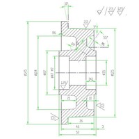 thumb-Livellö flenswiel gietijzer precisiekogellager 125x46mm-3