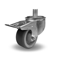 Zwenkwiel 80mm ZSC met M20 schroefdraad met rem