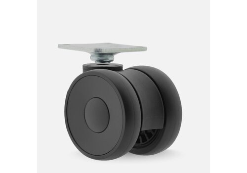 PAPU LOW wiel 50mm plaat 38x38mm 