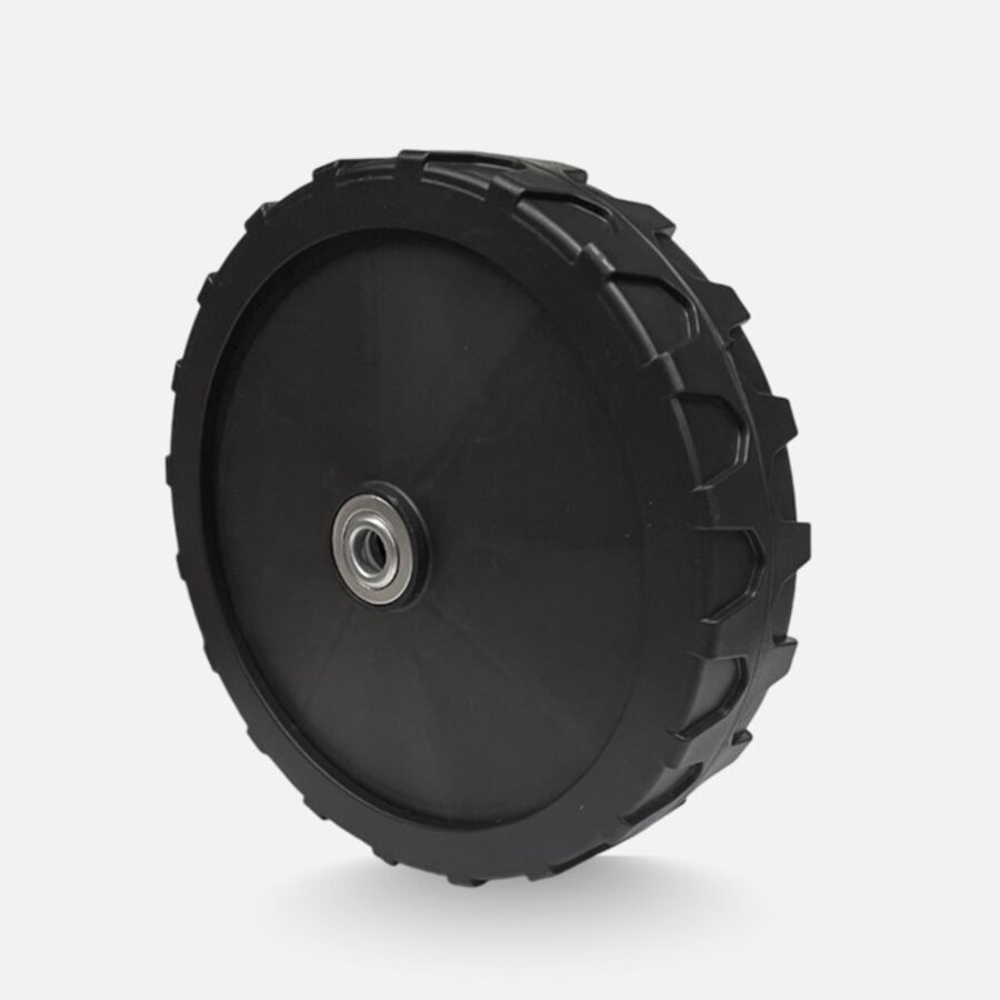AMP Kunststof wiel zwart 200mm kogellager-1