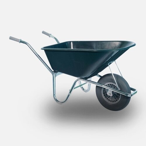 HUMMER kruiwagen 100 liter groen anti-lek wiel 