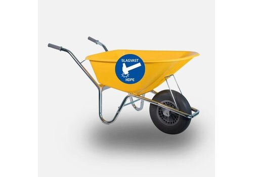 HUMMER kruiwagen 100 liter HDPE anti-lek wiel 