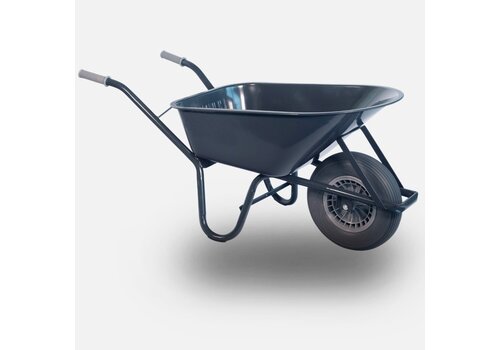HUMMER bouwkruiwagen staal 85 liter anti-lek wiel 