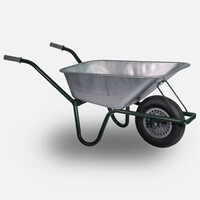 thumb-HUMMER kruiwagen 85 liter zinken bak-1
