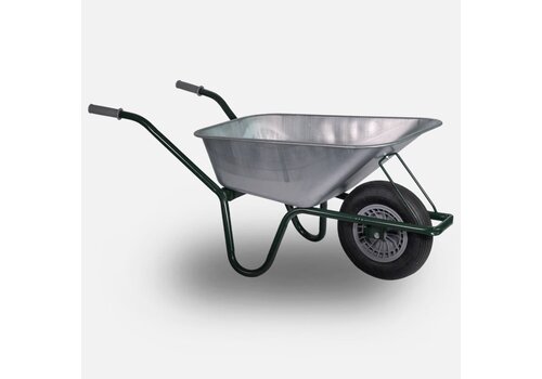 HUMMER kruiwagen 85 liter zinken bak 