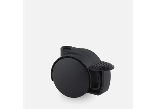 PP wiel 40mm met rem 