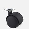 PP wiel 50mm plaat 30x30mm