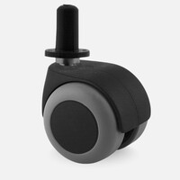 thumb-PPTP luxe wiel 50mm plug rond kunststof 13mm-1