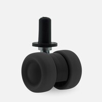 thumb-PATPLOW limited black softwiel 39mm plug rond kunststof 13mm-1