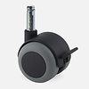 PPTP wiel 50mm stift 8mm met rem