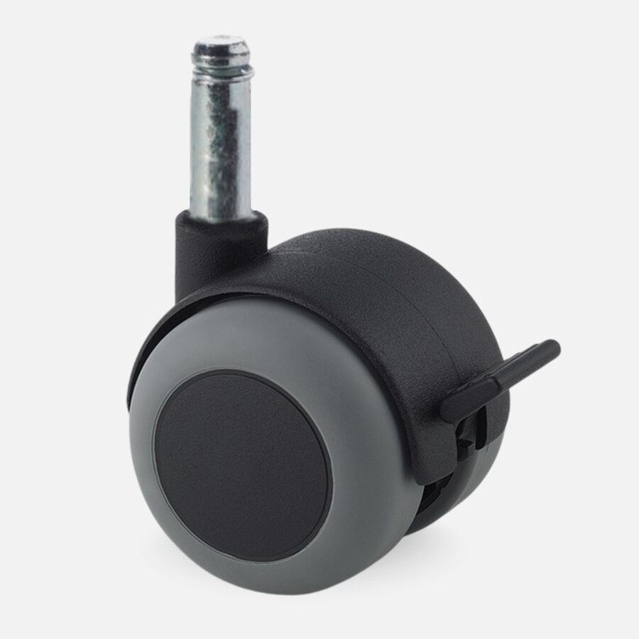 PPTP wiel 50mm stift 8mm met rem-1