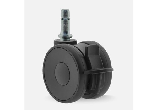 PAPU LOW wiel 50mm stift 9mm met rem 