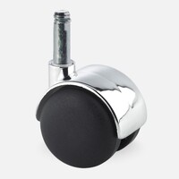 thumb-PP chrome wiel 50mm stift 8mm-1