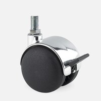 thumb-PP chrome wiel 50mm bout M8x25 met rem-1