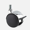 Made in Germany PP chrome wiel 50mm bout M6x12 met rem