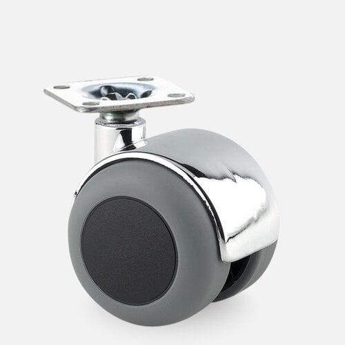 PPTP chrome wiel 50mm plaat 38x38mm 