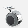 PPTP chrome wiel 50mm plaat 30x30mm