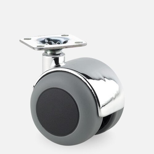 PPTP chrome wiel 50mm plaat 30x30mm 