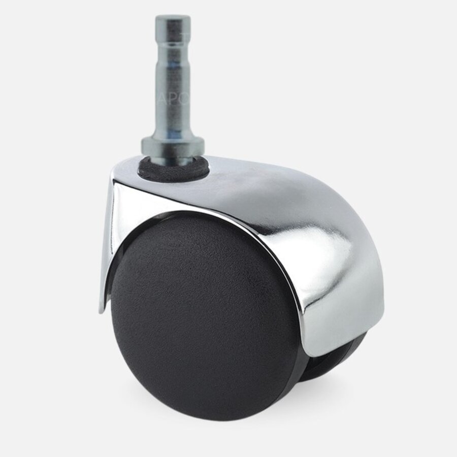 PP luxe wiel chrome metaal stift 8mm-1