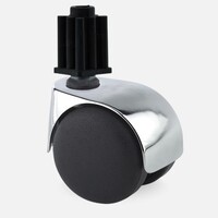 thumb-PP luxe wiel chrome metaal plug vierkant 21mm-1