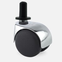 thumb-PP luxe wiel chrome metaal plug kunststof 13mm-1