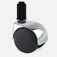 thumb-PP luxe wiel chrome metaal plug 20mm-1