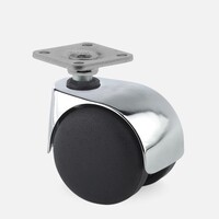 thumb-PP luxe wiel chrome metaal plaat 38x38mm-1