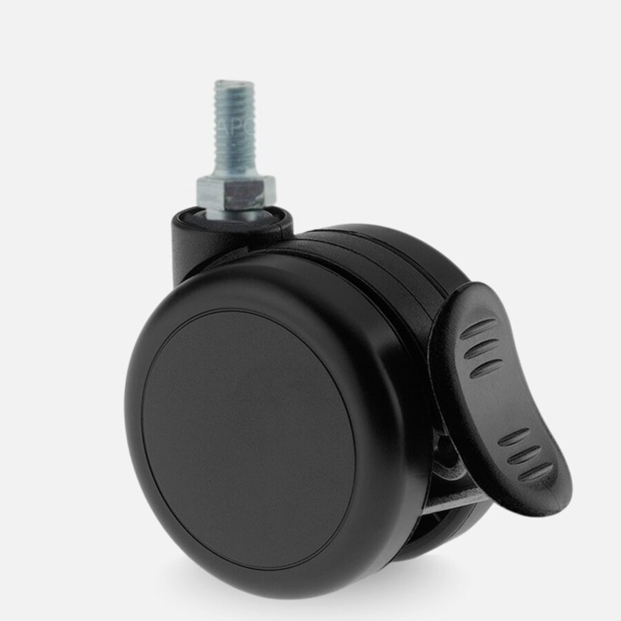 PAROL wiel 75mm bout M10x15 met rem-1