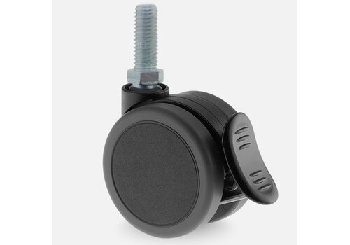PATPROL wiel 75mm bout M10x25 met rem 